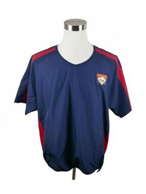 Cooperstown Dreams Park Mens Red Navy Wind Pullover Shirt Large
